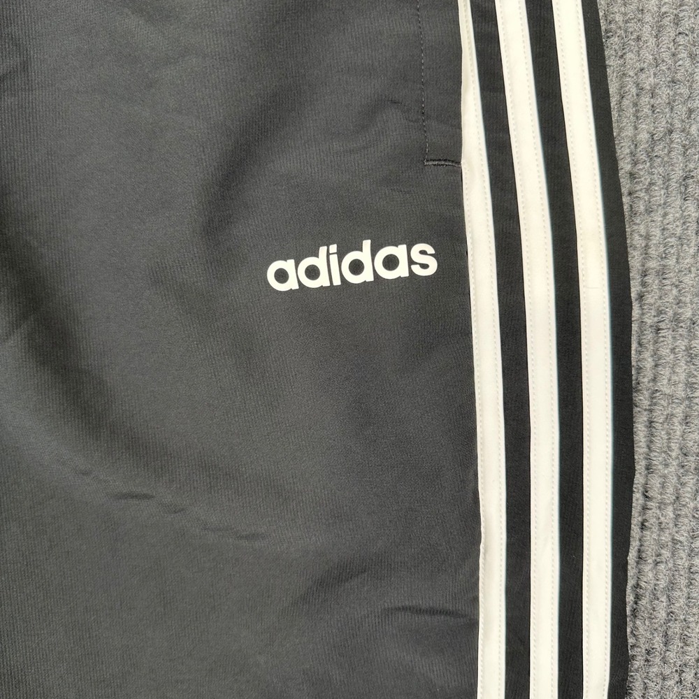 Adidas 3-Stripes Wind Pants Mens XL White Stripe Mesh Lined Track Pants Athletic - Picture 3 of 10
